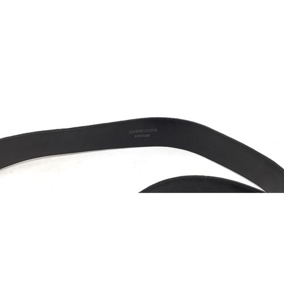 Nbel Women's Size Medium Aqua Metal Belt Buckle Black Stone Design Leather Belt - Picture 5 of 5